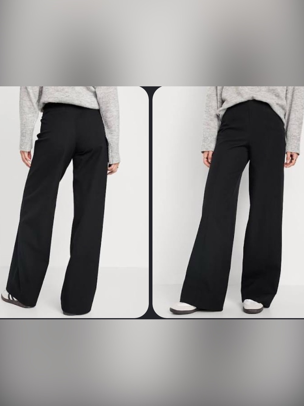 NWT Old Navy High-Waisted Pull-On Pixie Super Wide-Leg Pants Women Large Petite